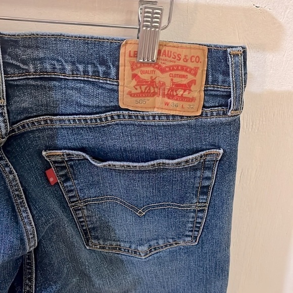 505 W36 L32 Levi’s  men’s jeans - Picture 4 of 5